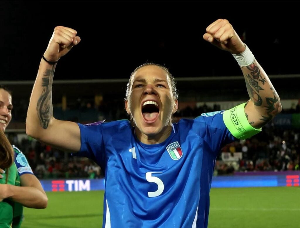 Elena Linari, a fortaleza da defesa italiana na Euro (Foto: Reprodução/ Redes Sociais)