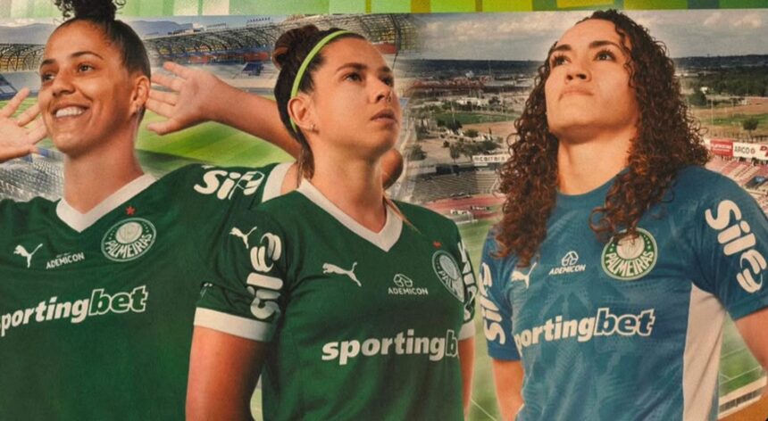Amanda Gutierres, Fe Palermo e Kate Tapia. Foto: Instagram/@palmeirasfeminino