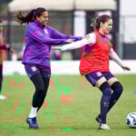 Jogadoras do Corinthians em último treino antes de amistoso nos EUA