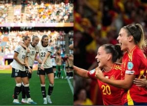 Seleção alemã e espanhola protagonizam último jogo das semifinais da Eurocopa Feminina 2025 (Foto: Reprodução/ Redes Sociais)