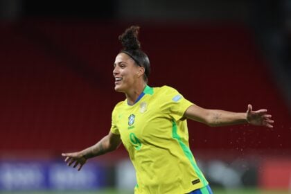 Amanda Gutierrez marca dois gols na partida contra o Uruguai na Copa América Feminina (Foto: Livia Villas Boas/ CBF)