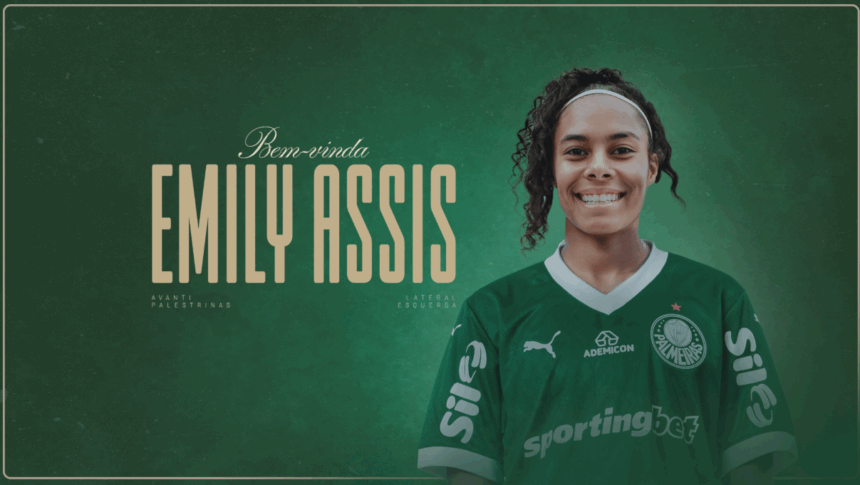 Emily Assis, lateral-esquerda do Palmeiras - Foto: Arte/Palmeiras