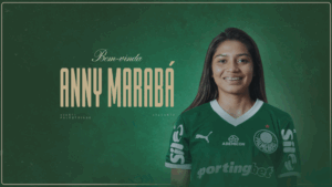 Anny Marabá, atacante do Palmeiras - Foto: Arte/Palmeiras
