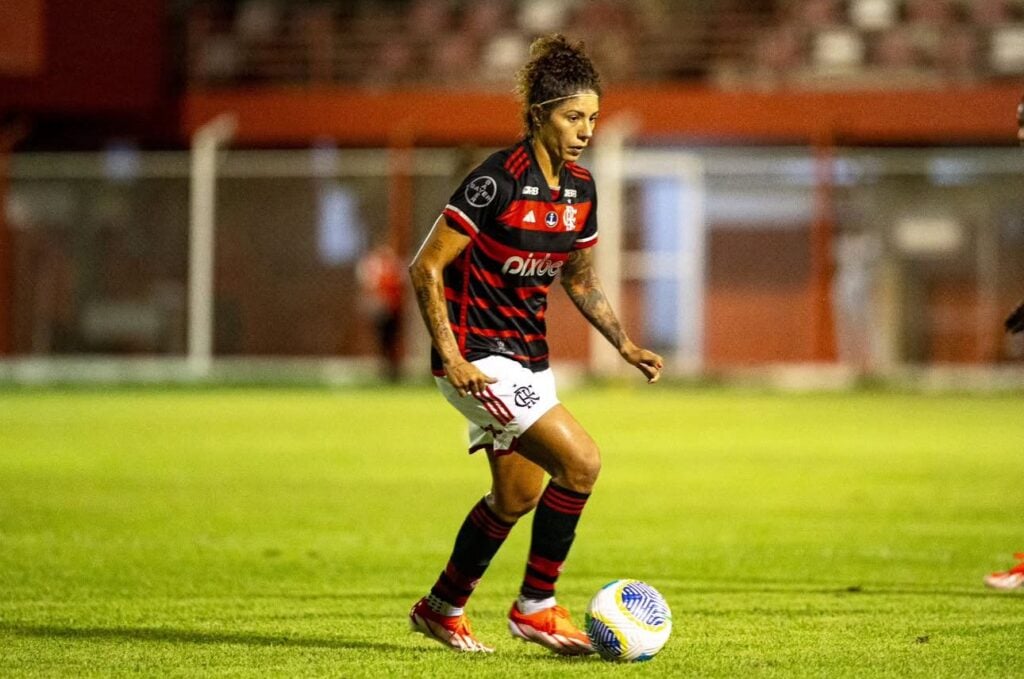 Cristiane, atacante que ainda brilha com a camisa rubro-negra (Foto: Reprodução/ Redes Sociais)