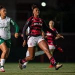 Último confronto entre Flamengo e Palmeiras, em abril de 25, pelo Brasileirão A1 (Foto: Paula Reis/ Flamengo)