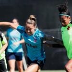Flamengo Feminino enfrentou o Vasco Feminino em jogo treino no CT das Vargens (Foto: Reprodução/ Redes Sociais)