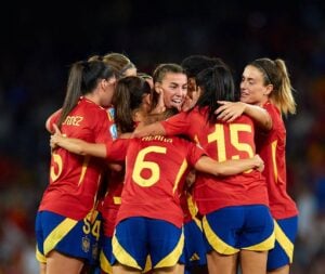 Seleção da Espanha mantém campanha 100% na Eurocopa Feminina 25 (Foto: Reprodução/ Redes Sociais)