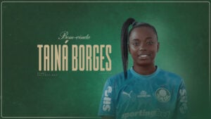Tainá Borges, goleira do Palmeiras - Foto: Arte/Palmeiras