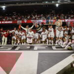 São Paulo comemora a classificação para as semifinais do Brasileirão Feminino