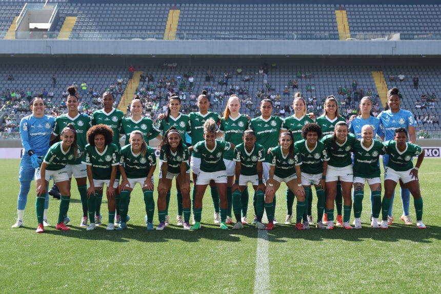 Palestrinas no jogo contra o Flamengo pelo Brasileirão Feminino - Foto: Fabio Menotti/Palmeiras/by Canon