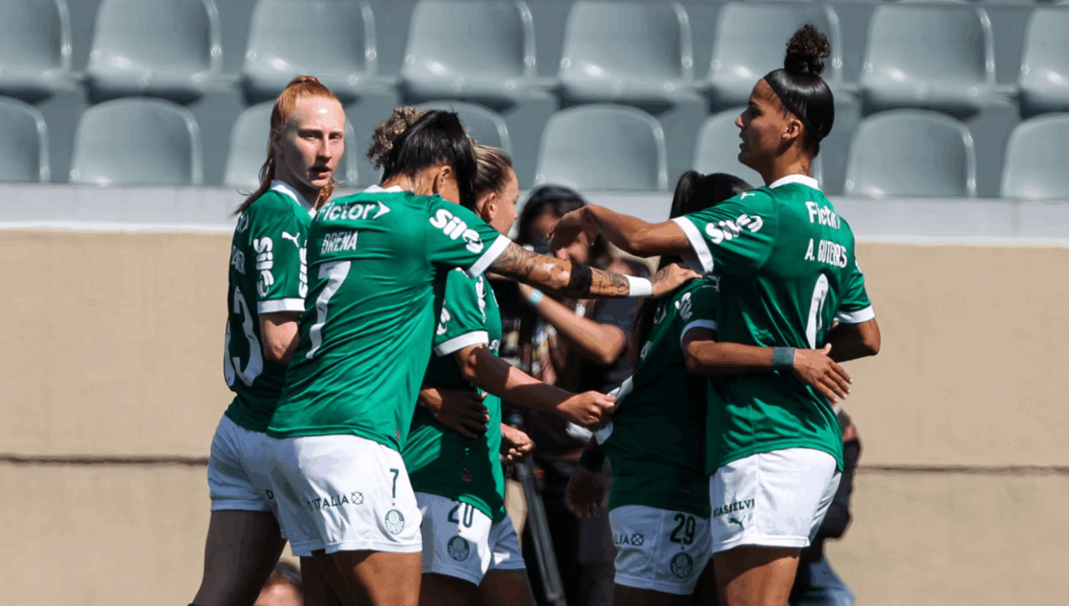 Partida entre Palmeiras e Flamengo, válida pela volta das quartas de final do Campeonato Brasileiro Feminino, na Arena Barueri, em Barueri-SP. (Foto: Fabio Menotti/Palmeiras/by Canon)