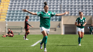 Partida entre Palmeiras e Flamengo, válida pela volta das quartas de final do Campeonato Brasileiro Feminino, na Arena Barueri, em Barueri-SP. (Foto: Fabio Menotti/Palmeiras/by Canon)