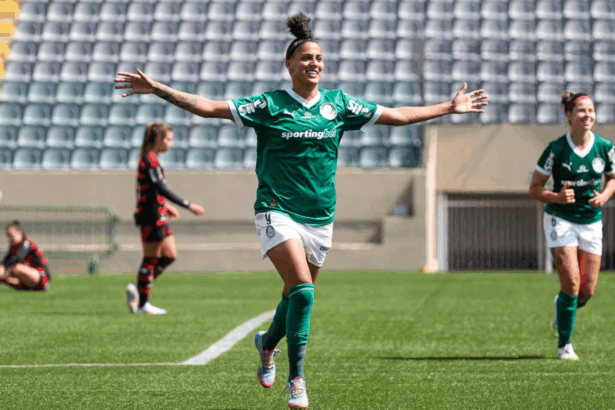 Partida entre Palmeiras e Flamengo, válida pela volta das quartas de final do Campeonato Brasileiro Feminino, na Arena Barueri, em Barueri-SP. (Foto: Fabio Menotti/Palmeiras/by Canon)