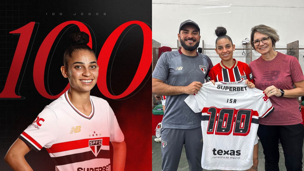 Isa completa 100 jogos pelo São Paulo