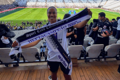 Thaís Ferreira havia sido alvo de polêmica entre os corintianos quando jogou pelo Palmeiras a usar uma faixa ofensiva para as Brabas