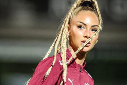 Alisha Lehmann se apresenta para compromissos com a Suíça.