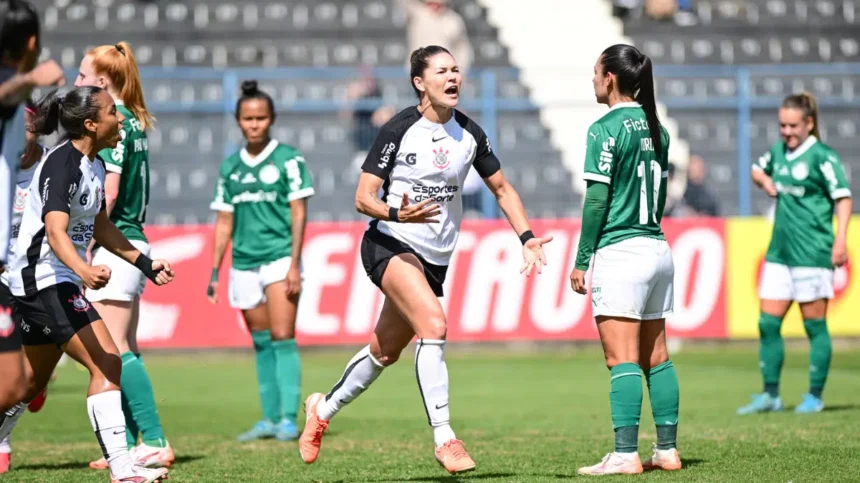 Corinthians venceu o Palmeiras no primeiro turno do Paulista com gol de Gabi Zanotti | Crédito: Divulgação/Ag. Paulistão/Rodrigo Corsi