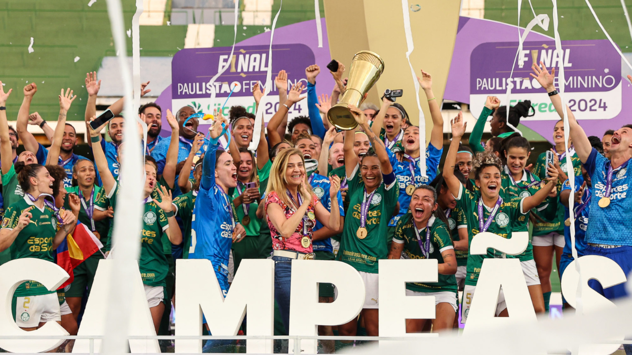 palmeiras celebra título paulista 2024