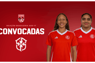 Isadora Rech e Lara Lay do Internacional são convocadas para preparatório do Sul-Americano Sub-17 | Crédito: Divulgação/Internacional