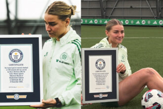 Com apenas 4,1 segundos de jogo, Maria McAneny marcou o gol mais rápido da história do Futebol Feminino.
