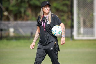 Emily Lima no treino do Corinthians | Crédito: Divulgação/Agência Corinthians/Rodrigo Gazzanel
