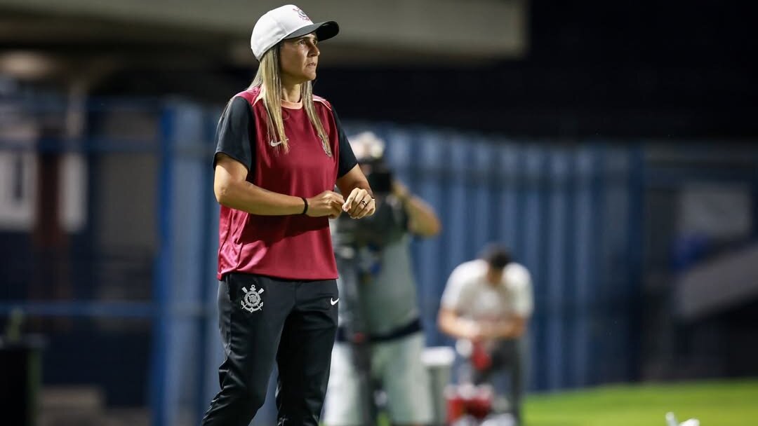 Emily Lima no comando do Corinthians | Crédito: Divulgação/Agência Corinthians/Rodrigo Gazzanel