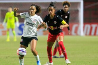 Bragantino e Corinthians em partida válida pela segunda rodada do Paulistão F | Crédito: Divulgação/Red Bull Bragantino/Fernando Roberto