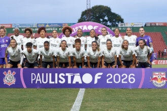Elenco do Corinthians no Paulistão F | Crédito: Divulgação/Agência Paulistão/Igor do Vale