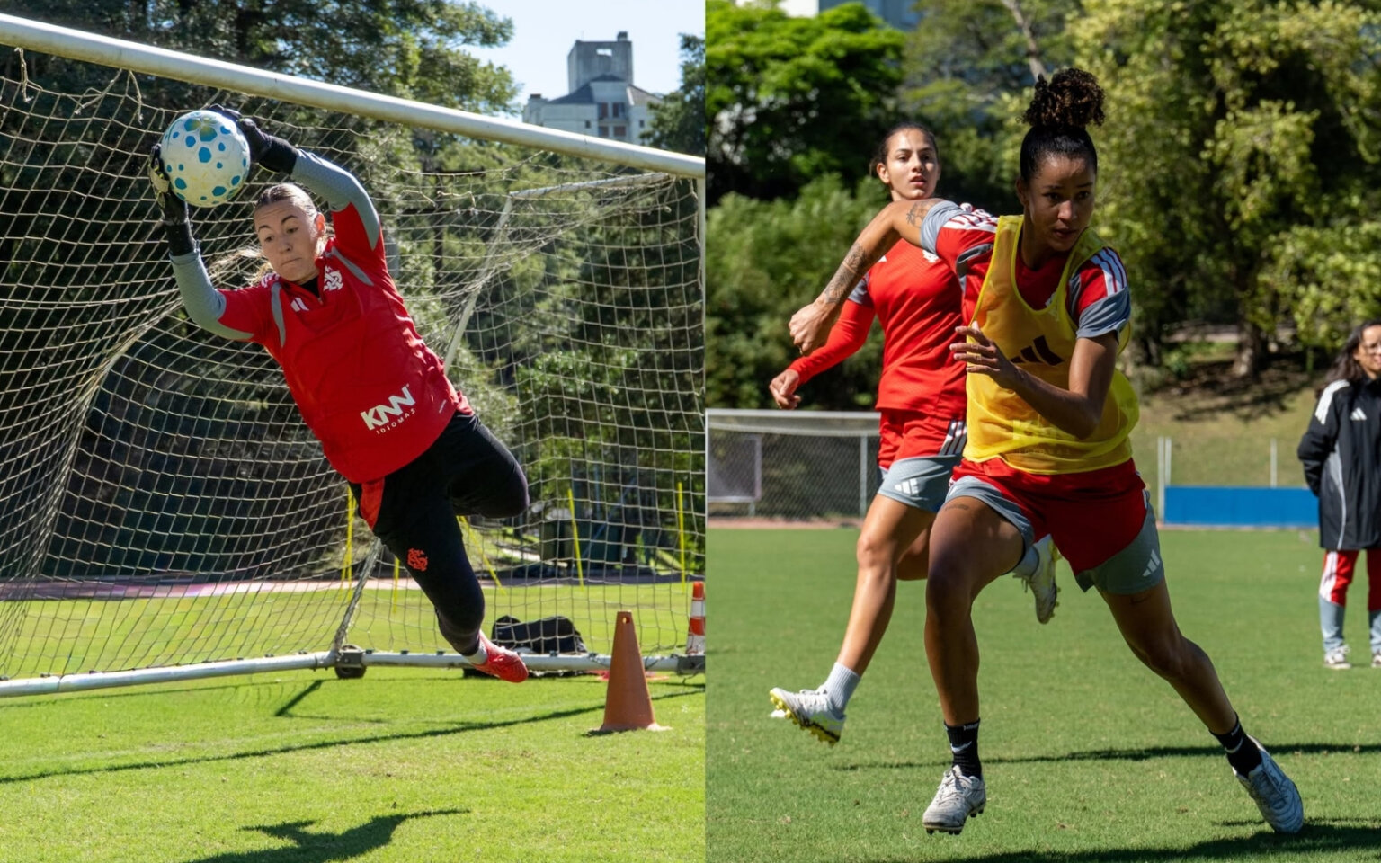 Internacional treina focado em sequência difícil no Brasileirão Feminino.