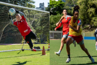 Internacional treina focado em sequência difícil no Brasileirão Feminino.
