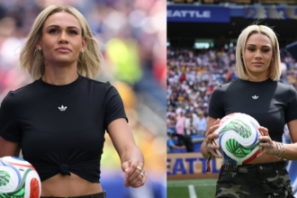 Trinity Rodman leva a bola de EUA x Austrália ao campo